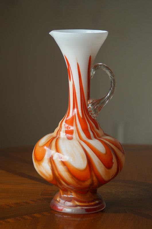 Итальянская стеклянная ваза Мурано