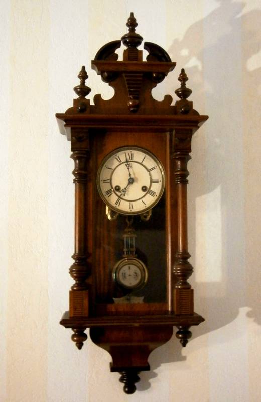 Старинные настенные французские часы Вестминстер