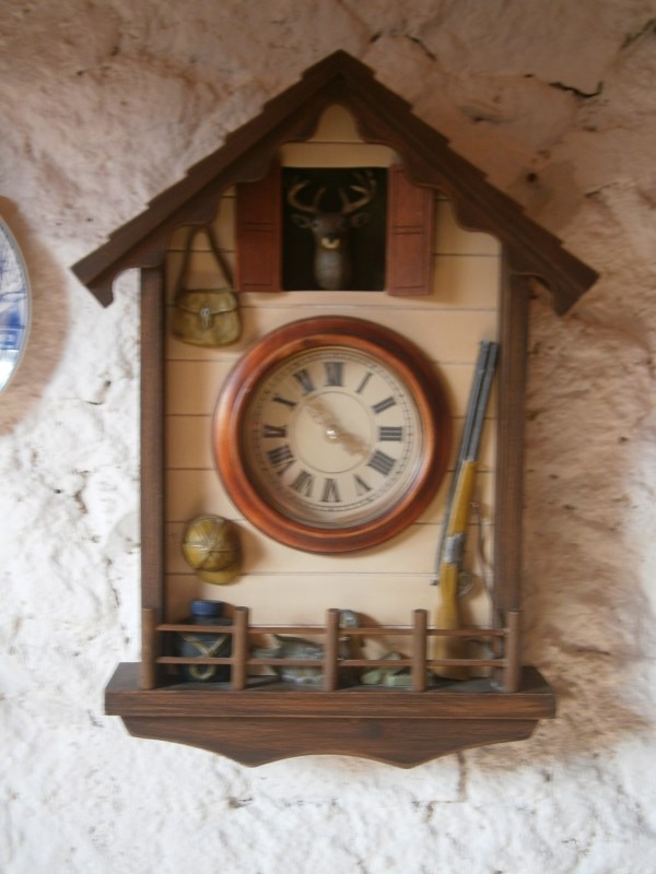 Настенные деревянные часы Охота