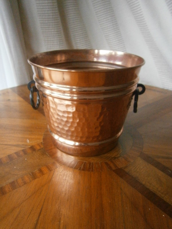 Медное ведерко для шампанского кулер или кашпо