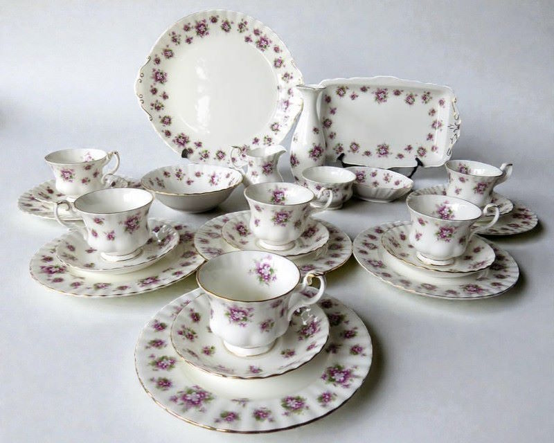 Английский чайный кофейный сервиз Sweet Violets